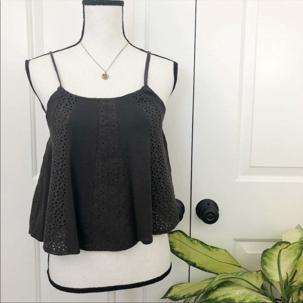 Adjustable crop tank top